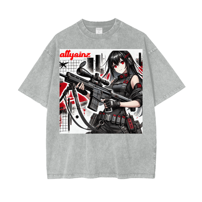 Allysinz Oversize Snow Washed T-Shirt