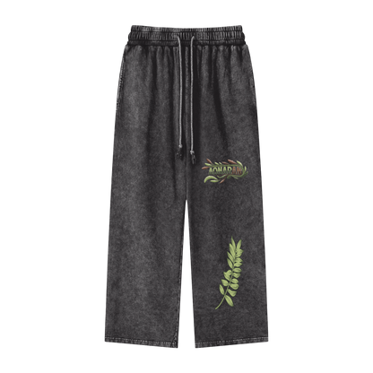 Aonaran Elementals Acid Wash Straight Leg Pants