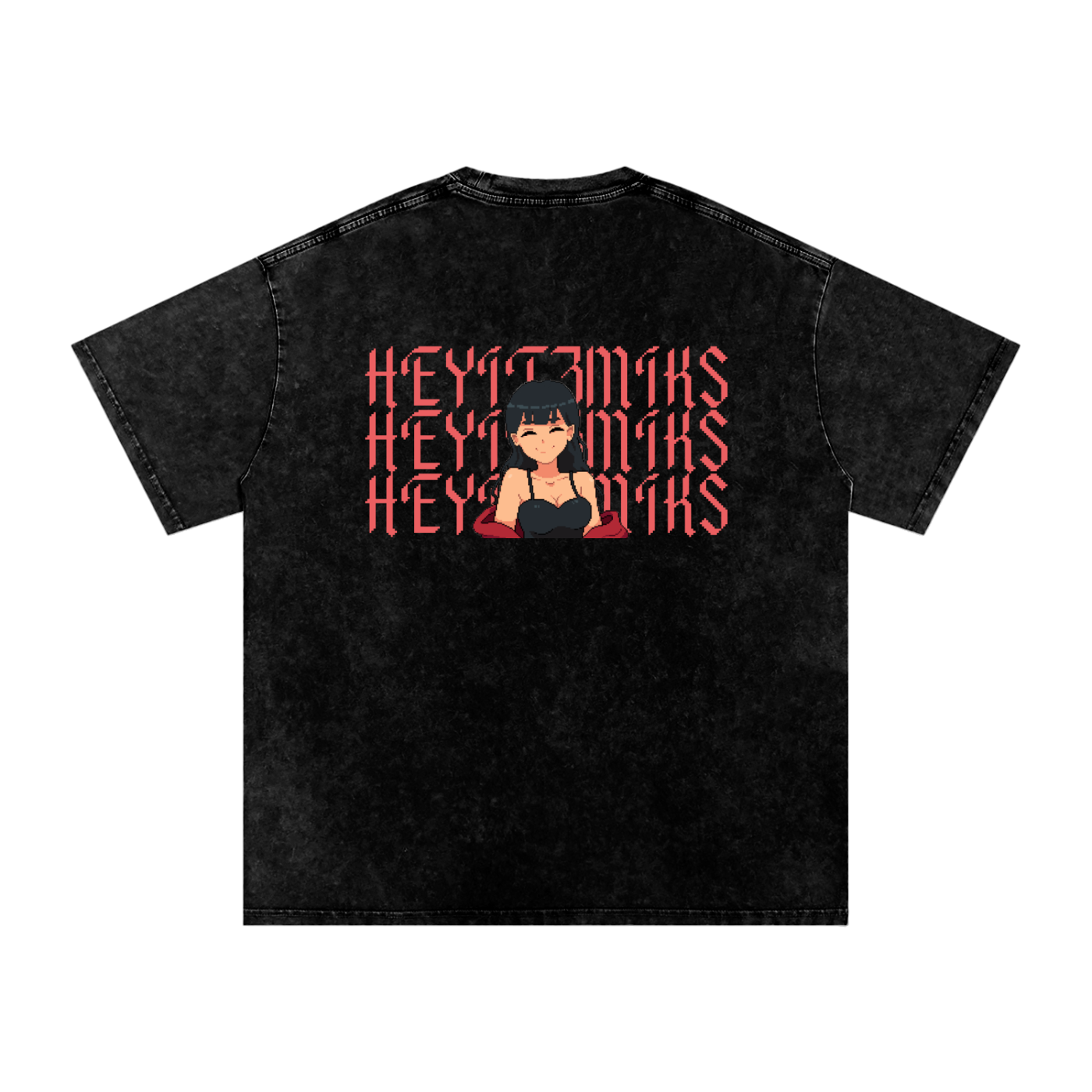 HeyItzMiks Acid Wash Oversize T-Shirt