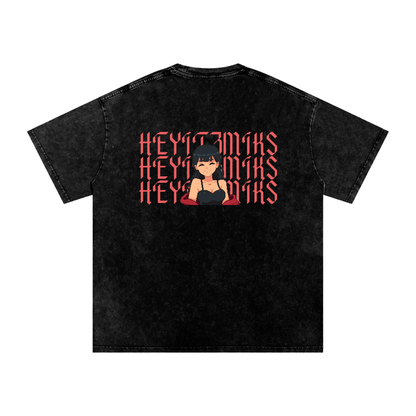 HeyItzMiks Acid Wash Oversize T-Shirt