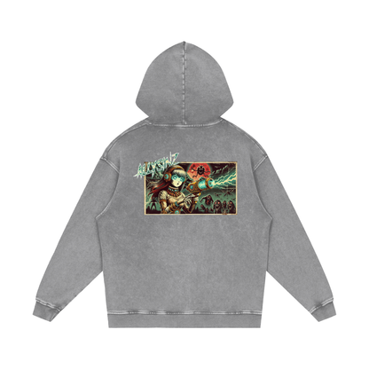Allysinz Acid Wash Oversize Hoodie