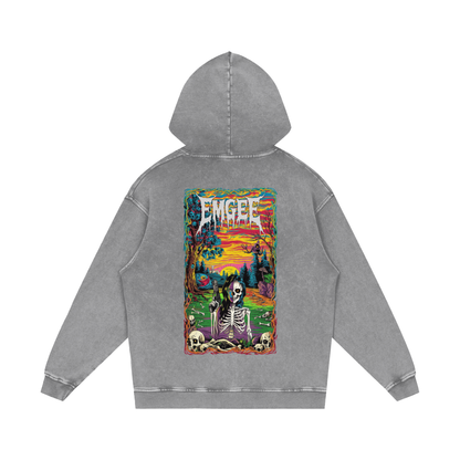 EMGEE Acid Wash Oversize Hoodie