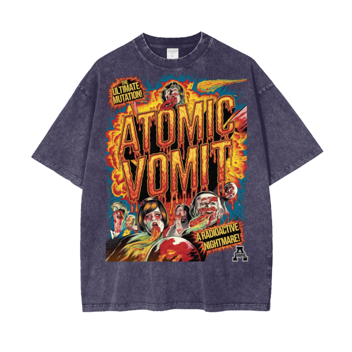 Aonaran Graphic Acid Wash Oversize T-Shirt