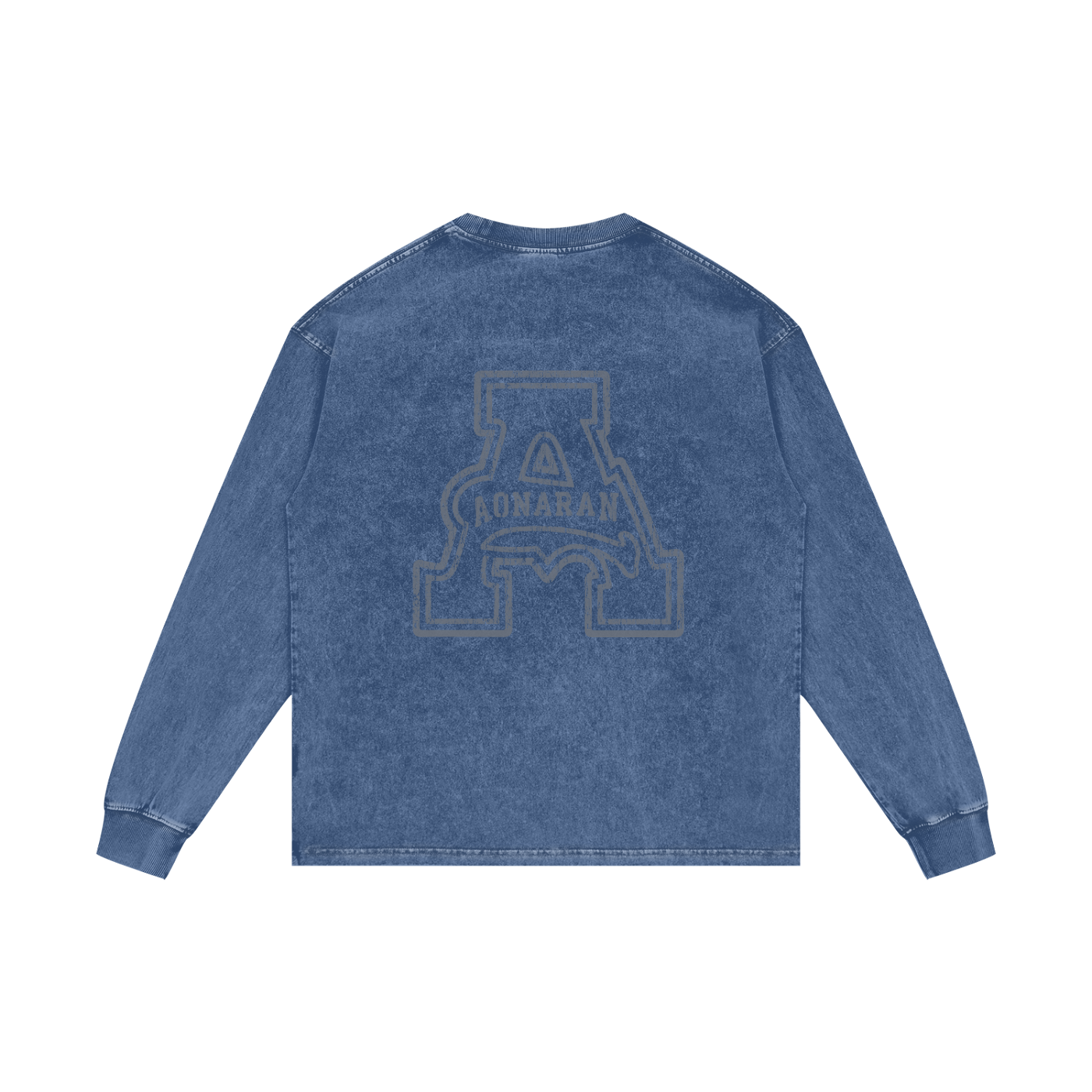 Aonaran Elementals Acid Wash Oversize Long Sleeve T-Shirt