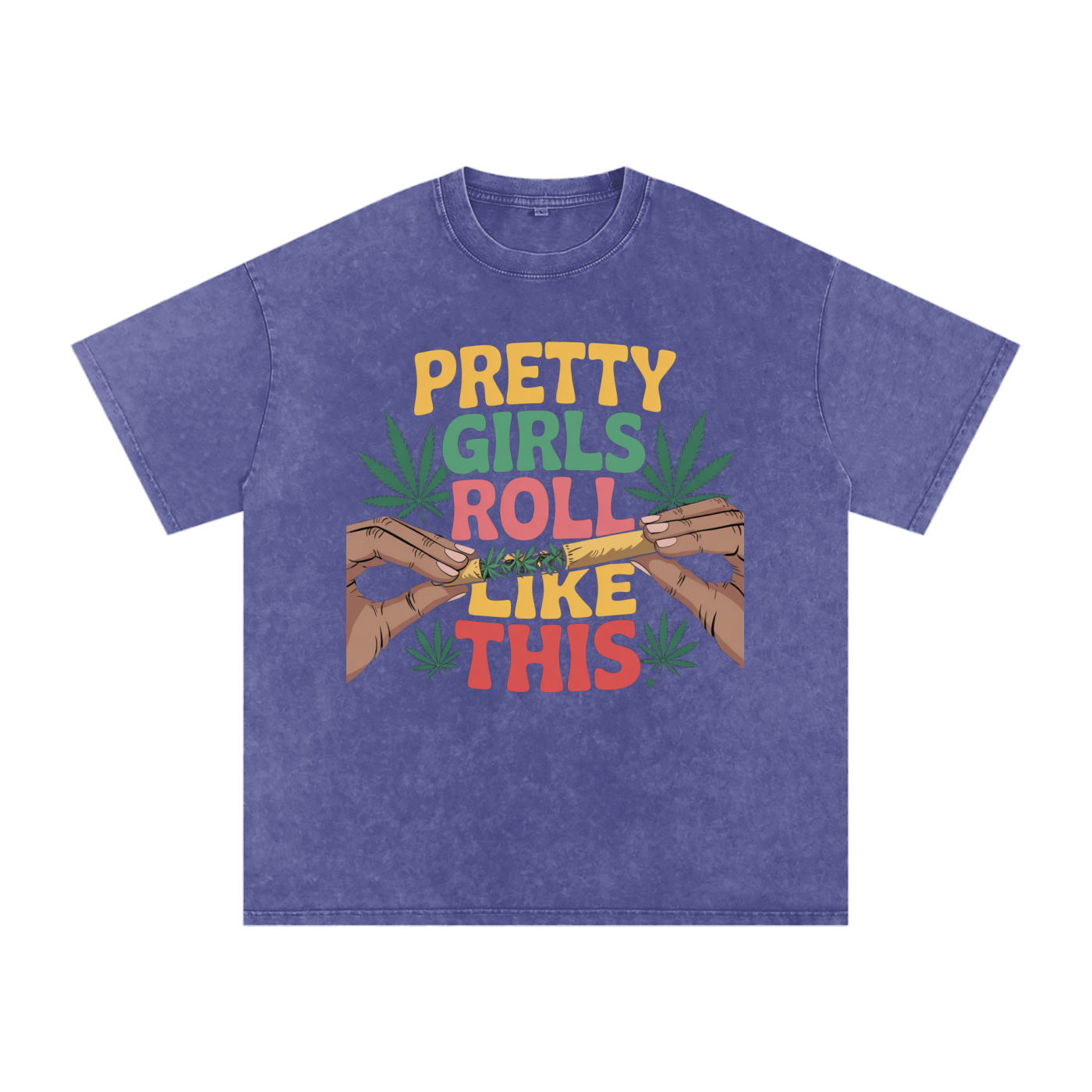 Aonaran 420 Acid Wash Oversize T-Shirt