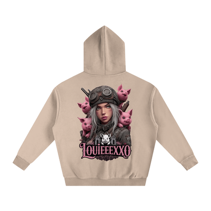 Louieeexxo Oversize Fleeced Hoodie