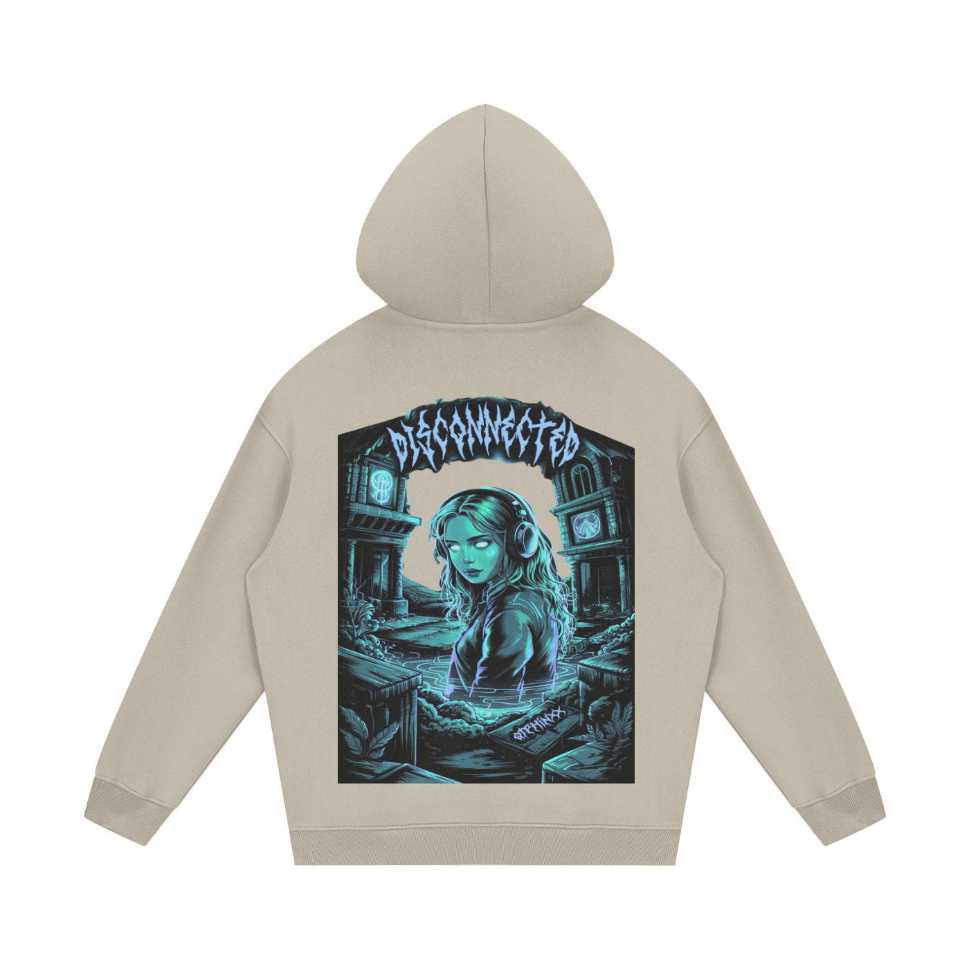 Disconnected Streetwear Unisex Fleece Hoodie