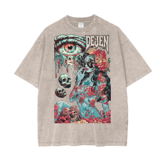 DeJen by DeJenQueen Oversize Snow Washed T-Shirt