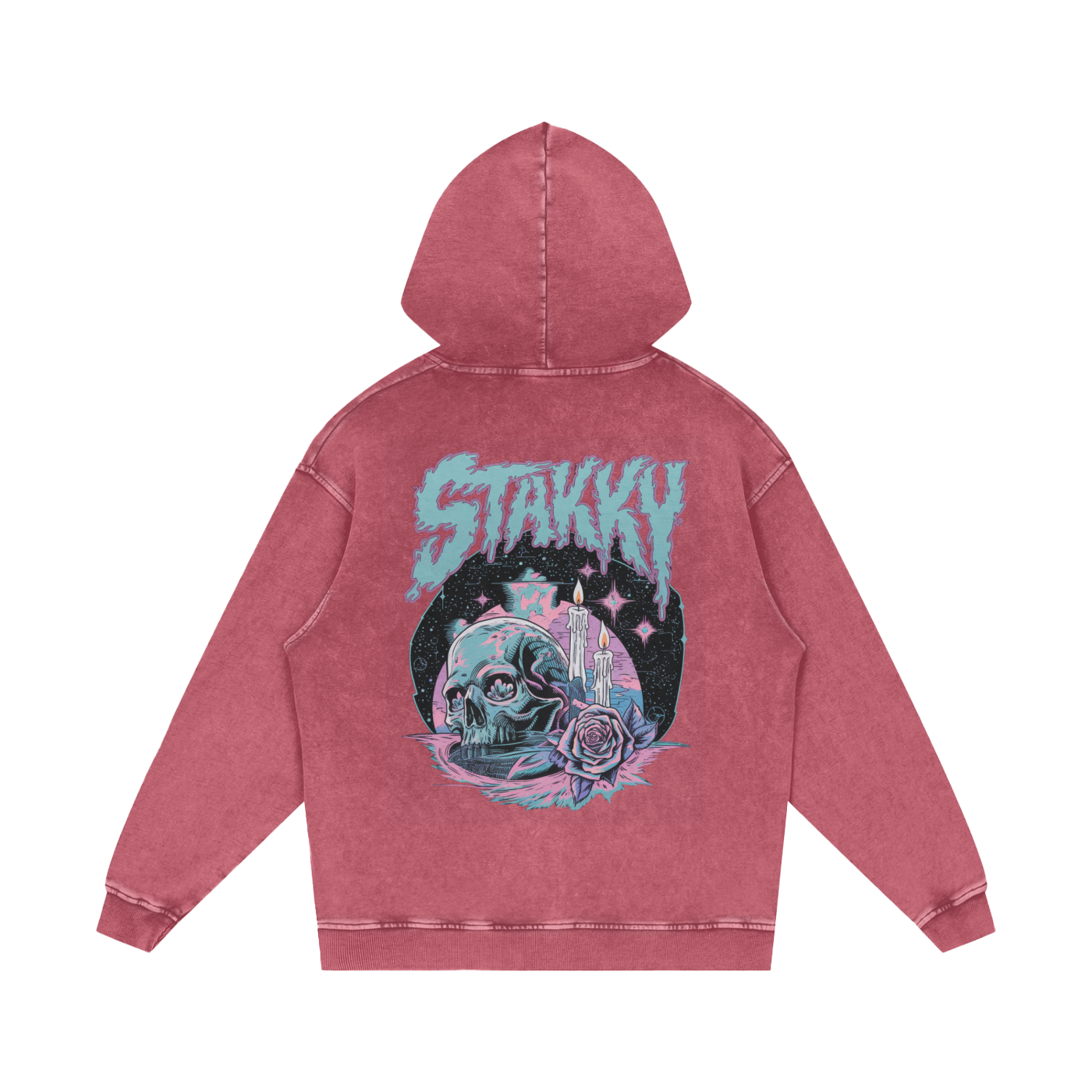 Stakky Acid Wash Oversize Hoodie