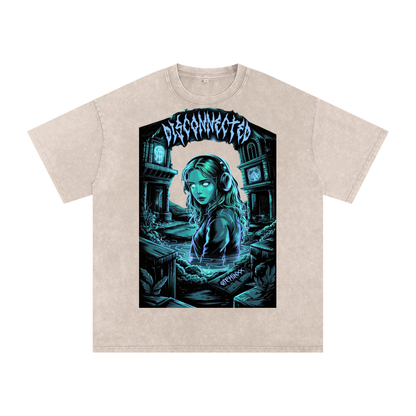 Disconnected Acid Wash Oversize T-Shirt