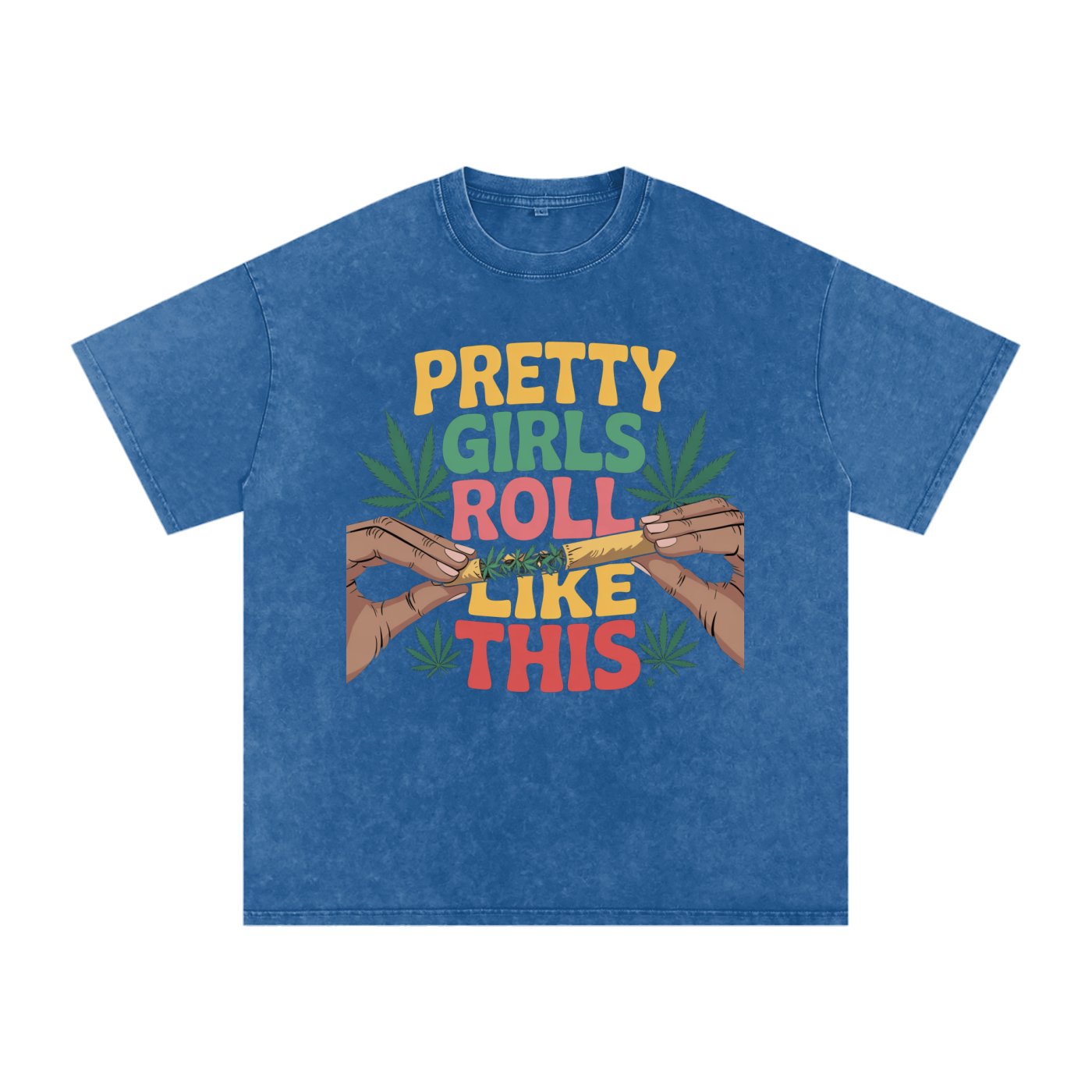 Aonaran 420 Acid Wash Oversize T-Shirt