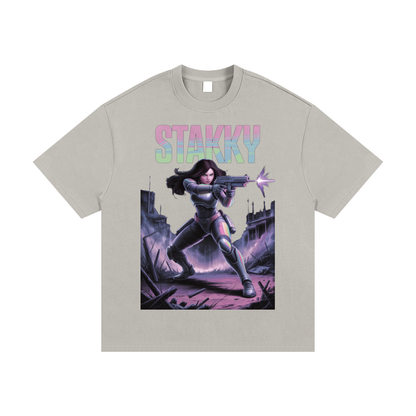 Stakky Season 2 Essential Heavyweight Cotton T-Shirt