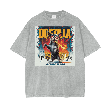 Aonaran Graphic Acid Wash Oversize T-Shirt