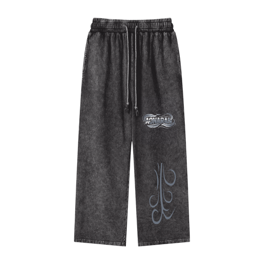Aonaran Elementals Acid Wash Straight Leg Pants