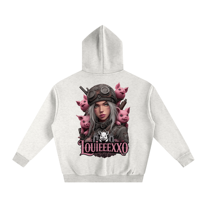 Louieeexxo Oversize Fleeced Hoodie