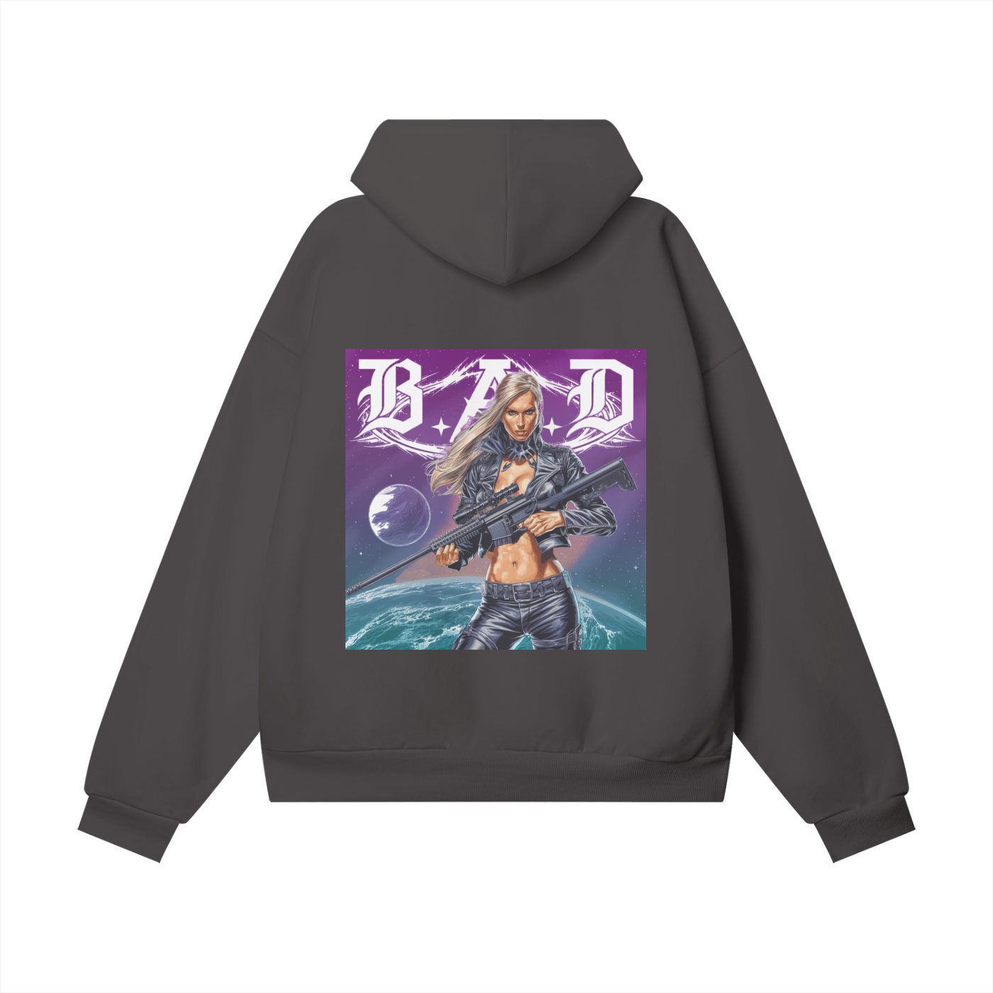 B.A.D. Oversize Heavyweight Hidden Pocket Fleece Hoodie