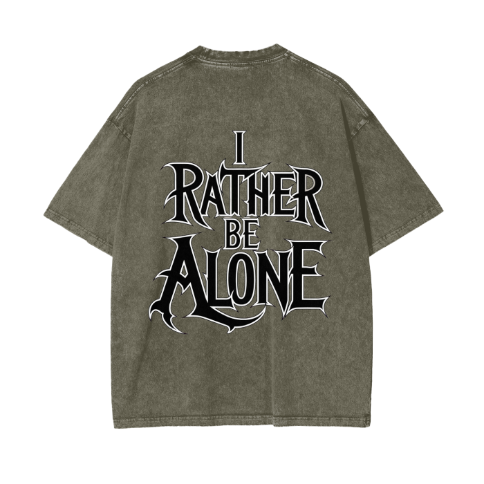 Aonaran Graphic Acid Wash Oversize T-Shirt