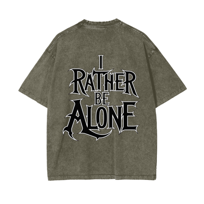 Aonaran Graphic Acid Wash Oversize T-Shirt