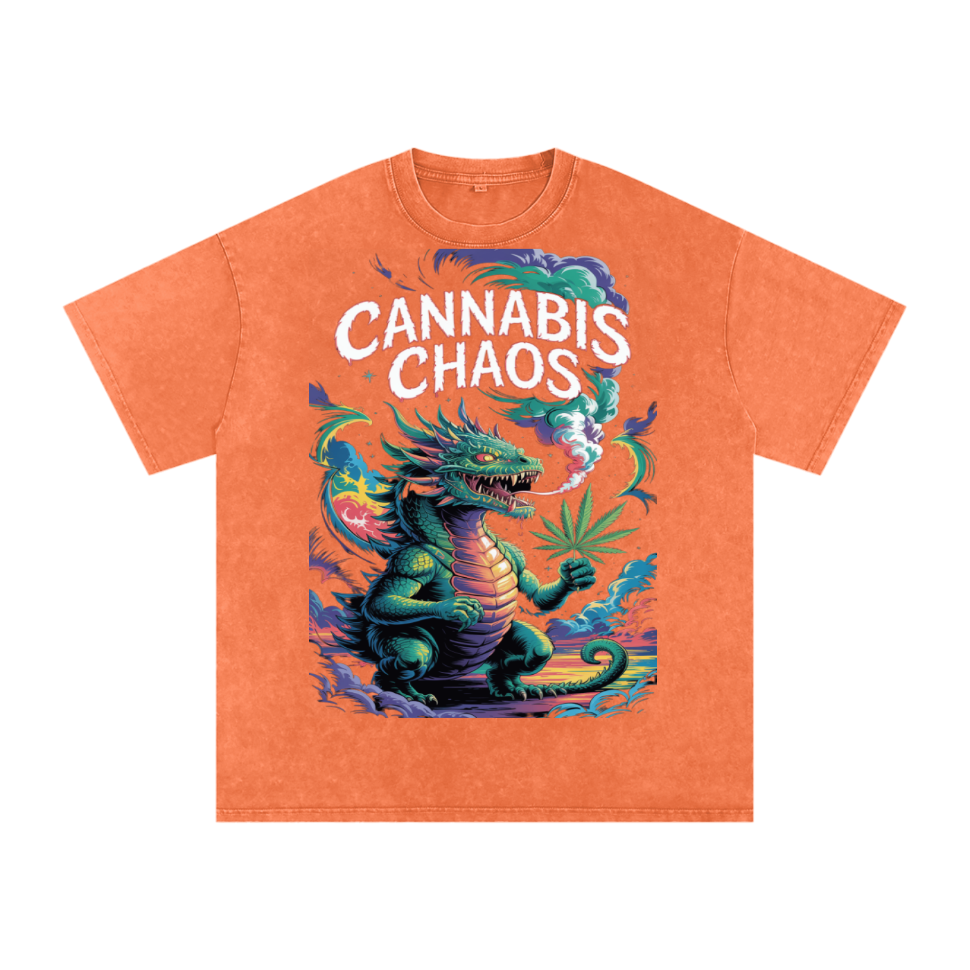 Aonaran 420 Acid Wash Oversize T-Shirt