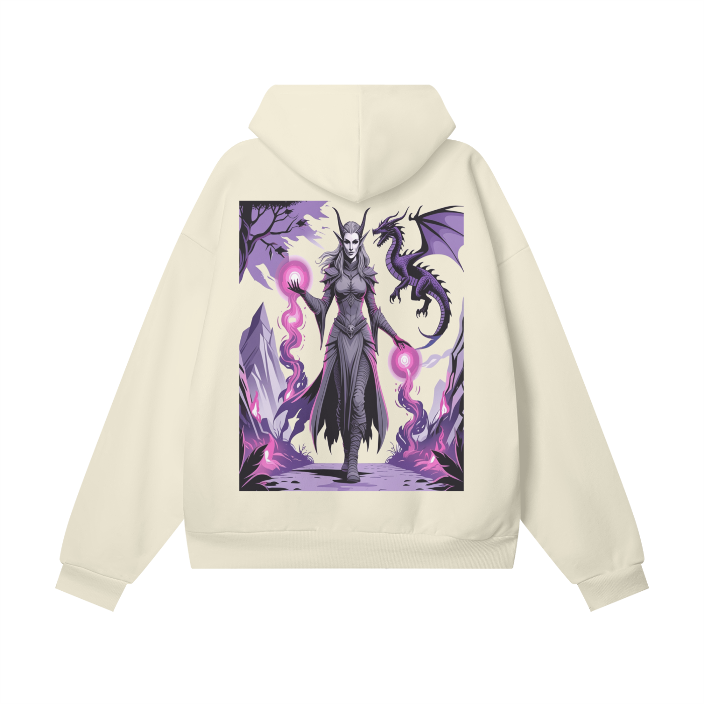 Saphnir Oversize Heavyweight Hidden Pocket Fleece Hoodie