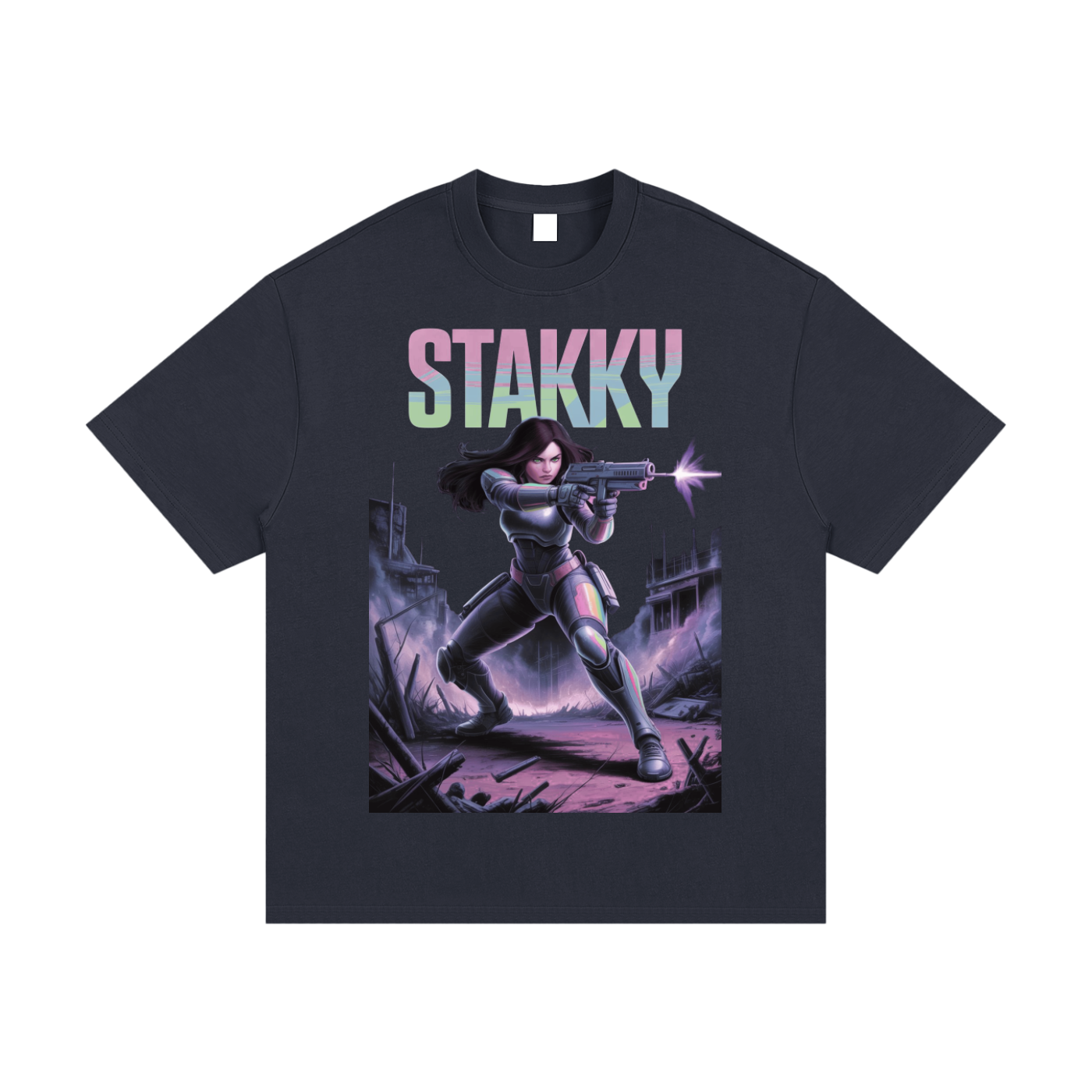 Stakky Season 2 Essential Heavyweight Cotton T-Shirt