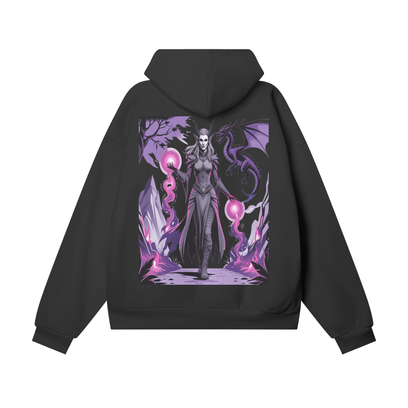 Saphnir Oversize Heavyweight Hidden Pocket Fleece Hoodie