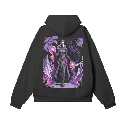 Saphnir Oversize Heavyweight Hidden Pocket Fleece Hoodie