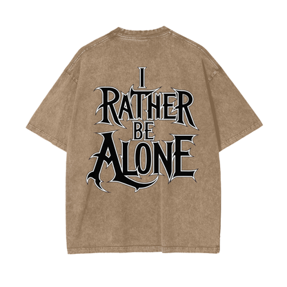 Aonaran Graphic Acid Wash Oversize T-Shirt