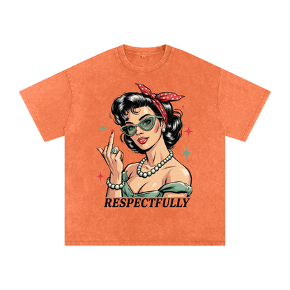 Aonaran 420 Acid Wash Oversize T-Shirt