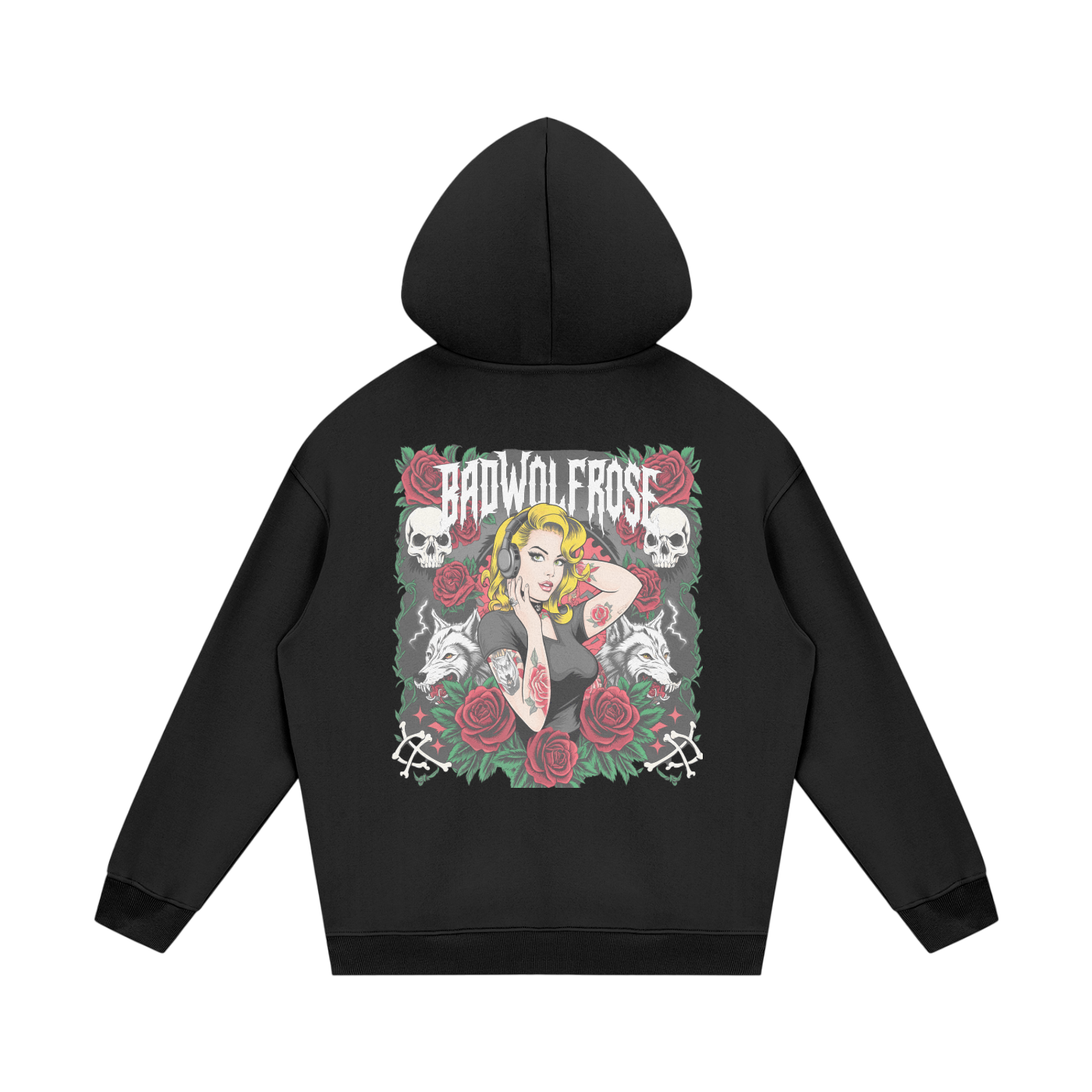 BadWolfRose Fleece Hoodie