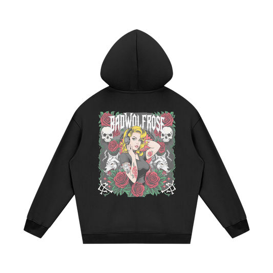 BadWolfRose Fleece Hoodie