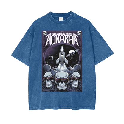 Aonaran Graphic Acid Wash Oversize T-Shirt
