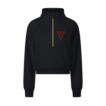 Aonaran NevaeH Cropped Half-Zip Sweatshirt