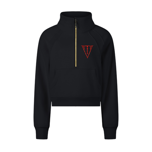 Aonaran NevaeH Cropped Half-Zip Sweatshirt