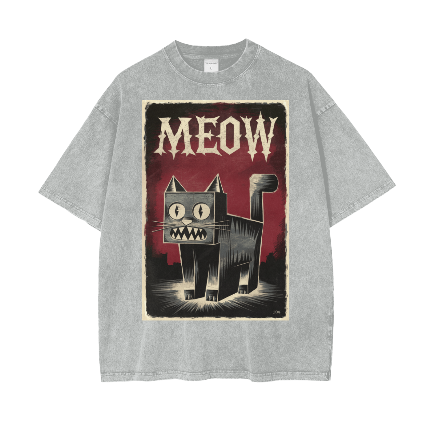 Aonaran Graphic Acid Wash Oversize T-Shirt