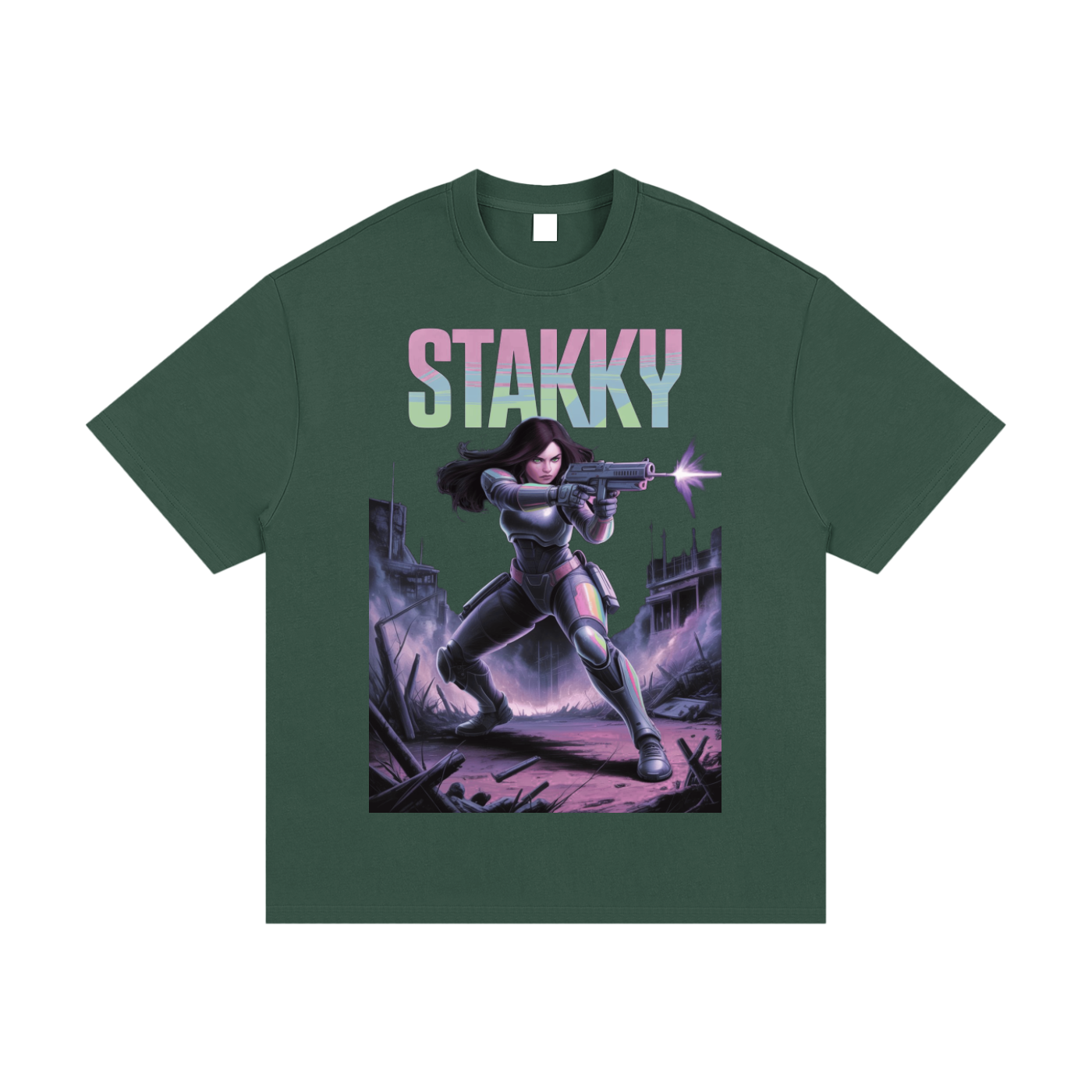 Stakky Season 2 Essential Heavyweight Cotton T-Shirt