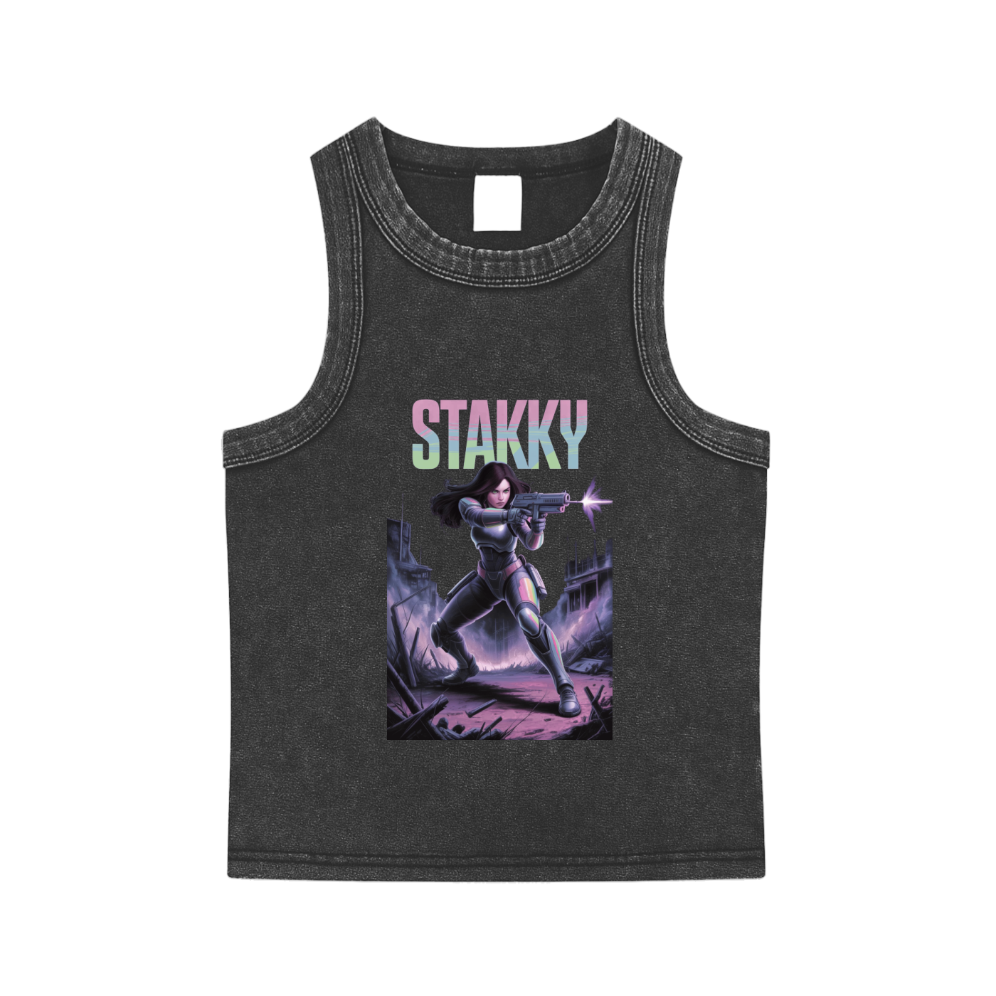 Stakky Season 2 Snow Washed Tank Top