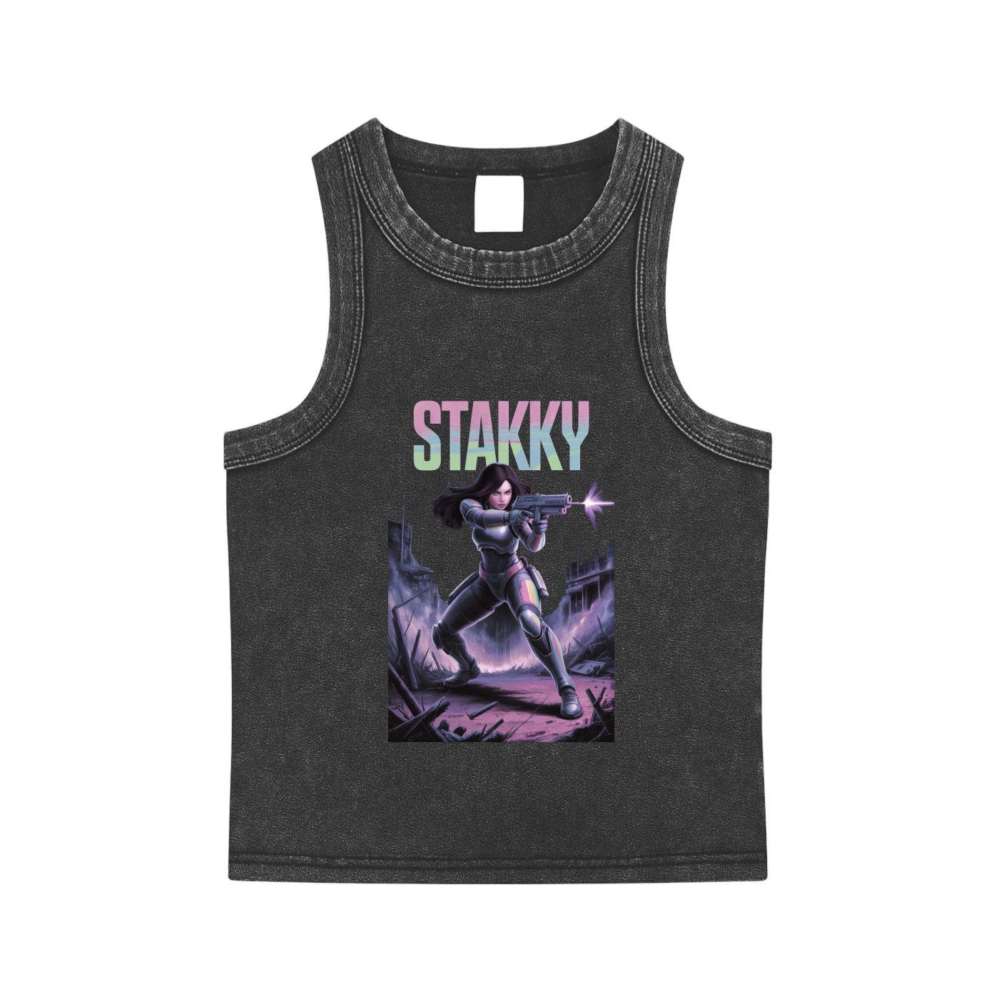 Stakky Season 2 Snow Washed Tank Top