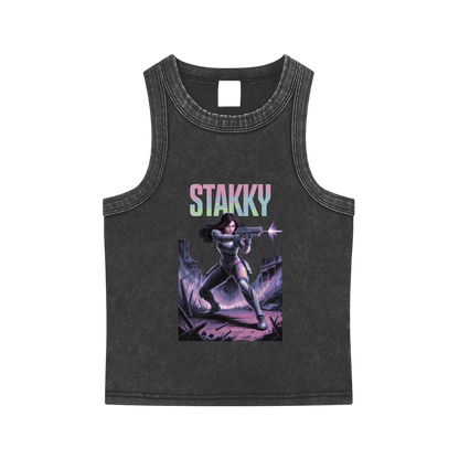 Stakky Season 2 Snow Washed Tank Top