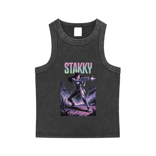 Stakky Season 2 Snow Washed Tank Top