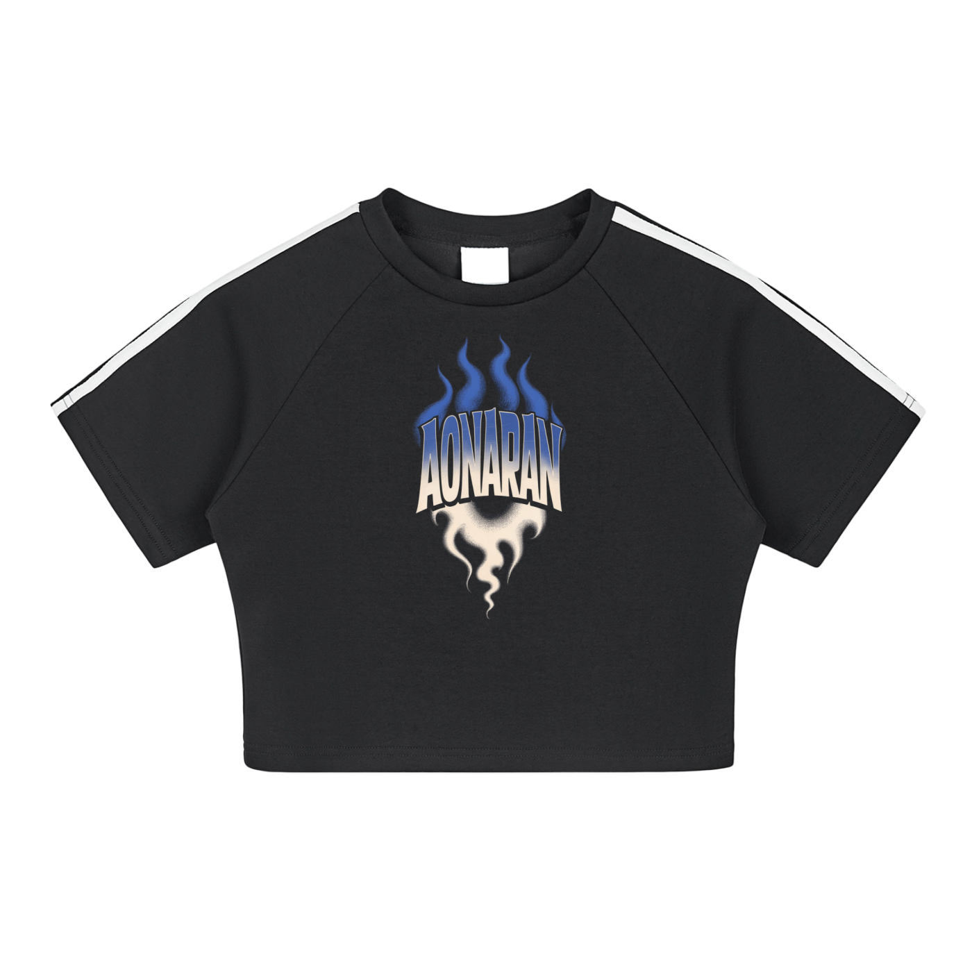 Aonaran Varsity Taped Cooling Performance Crop Top