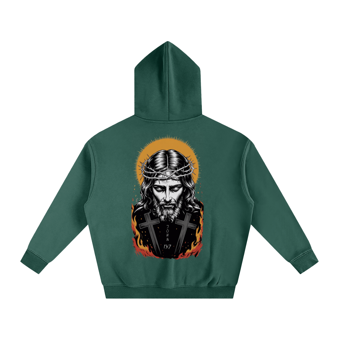 Jesus is King Oversize Fleeced Hoodie