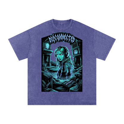 Disconnected Acid Wash Oversize T-Shirt