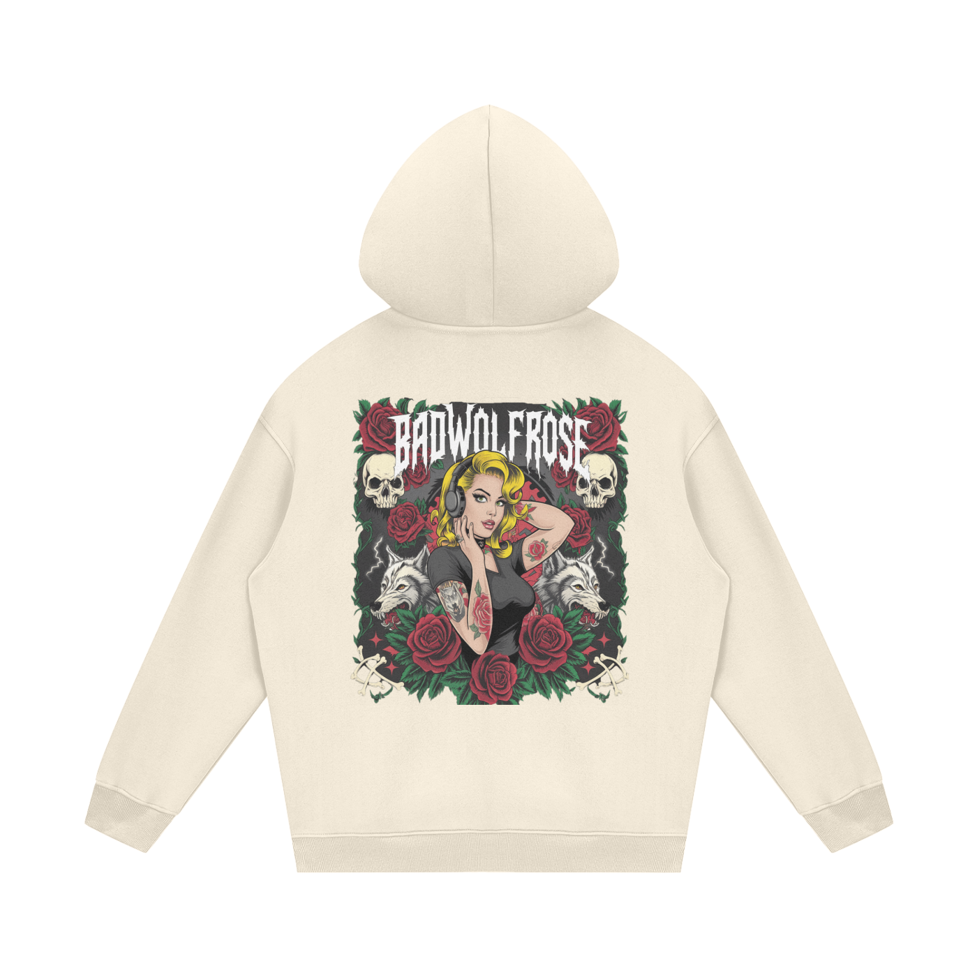 BadWolfRose Fleece Hoodie