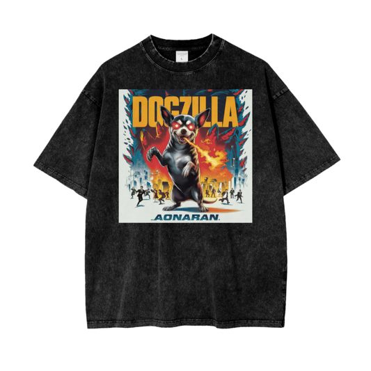 Aonaran Graphic Acid Wash Oversize T-Shirt