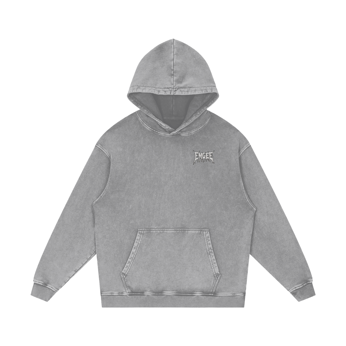 EMGEE Acid Wash Oversize Hoodie