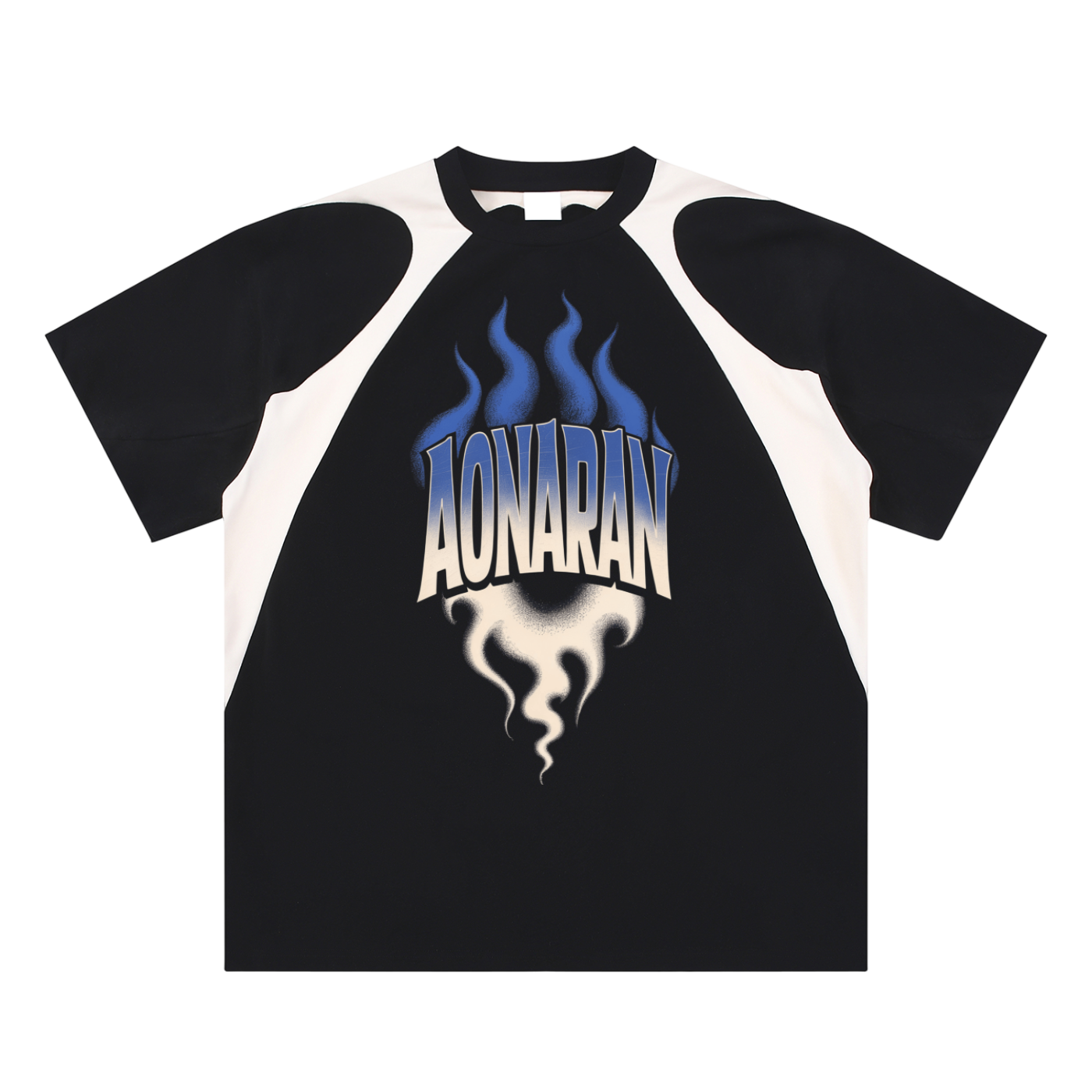 Aonaran Varsity Contrast Panel Cotton T-Shirt