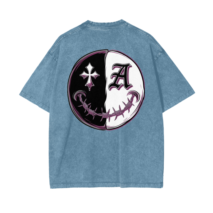 Aonaran Asylum Oversize Snow Washed T-Shirt