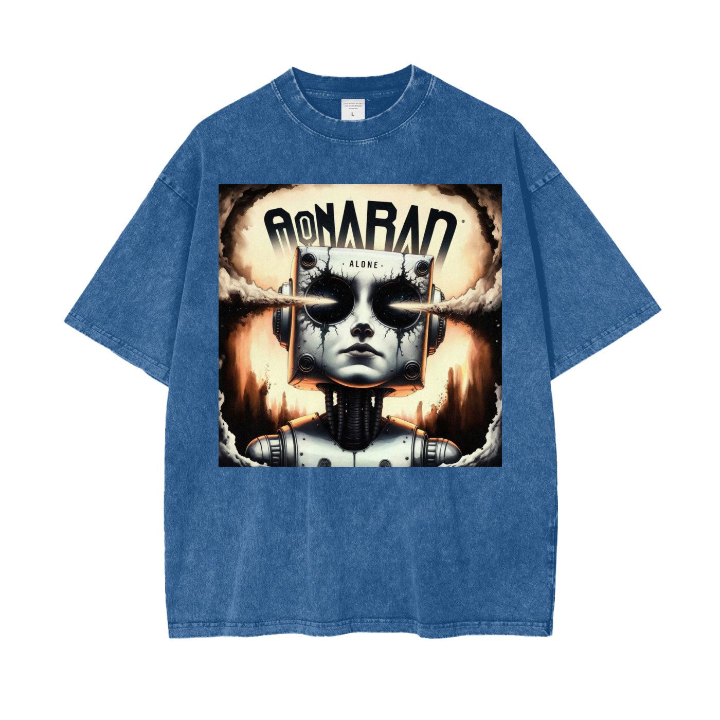 Aonaran Graphic Acid Wash Oversize T-Shirt