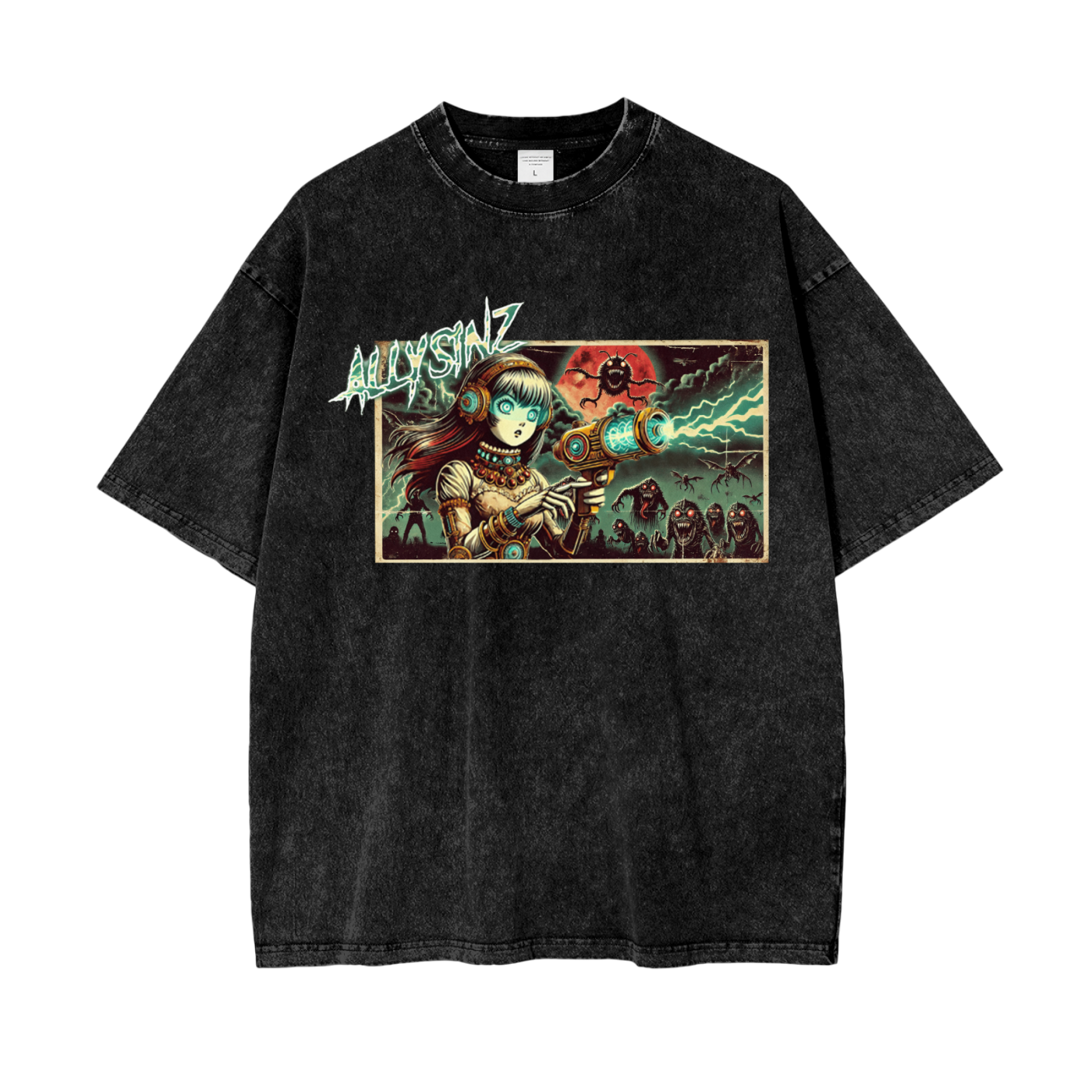 Allysinz Oversize Snow Washed T-Shirt